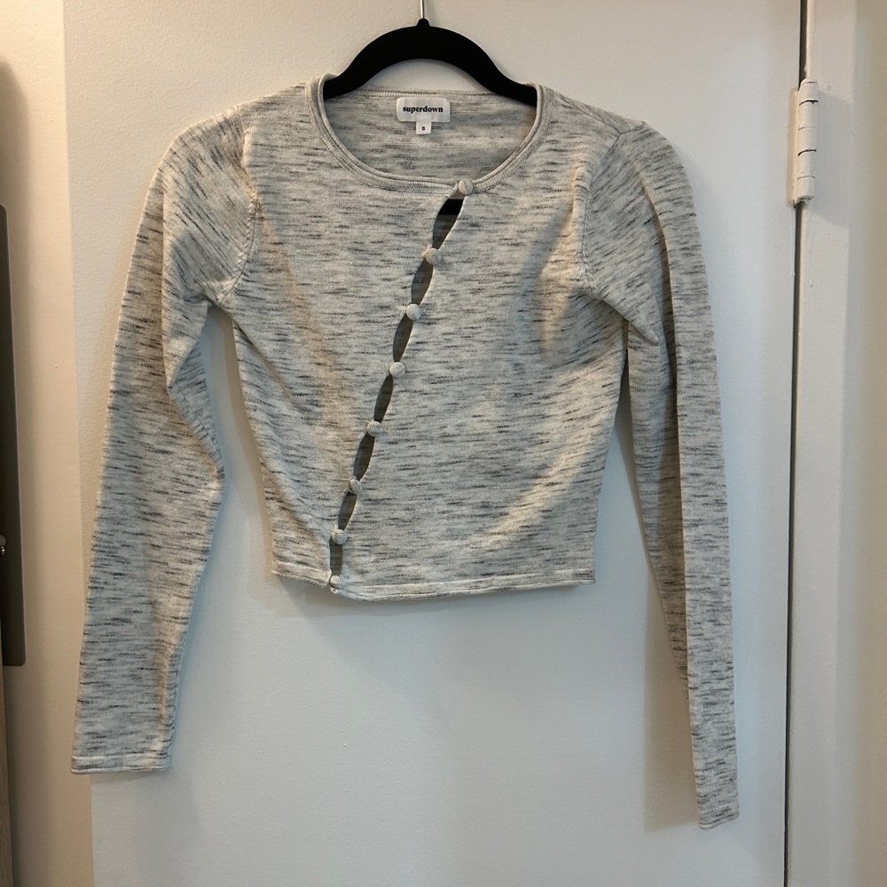 Superdown Kai Button Cross Sweater - image 1